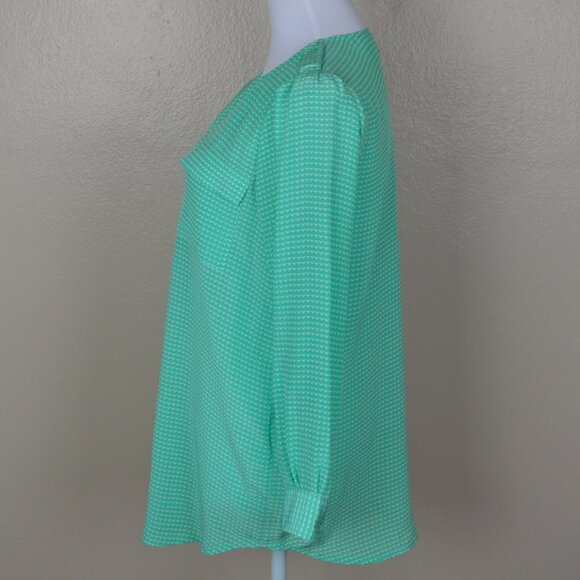 Joie Marlo Heart Print Blouse Silk - Picture 4 of 8